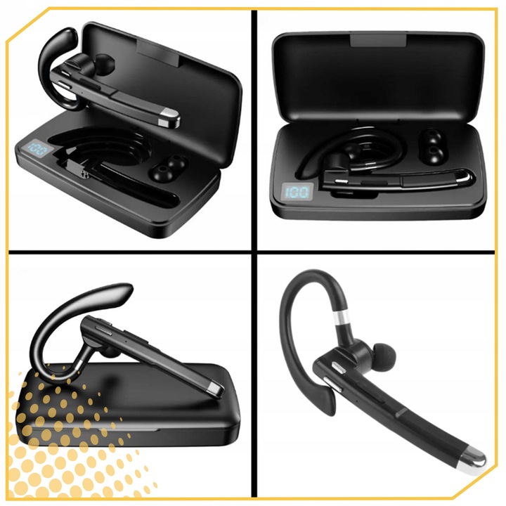 ZESTAW SŁUCHAWKOWY BEZPRZEWODOWA SŁUCHAWKA DO ROZMÓW BLUETOOTH 5.1