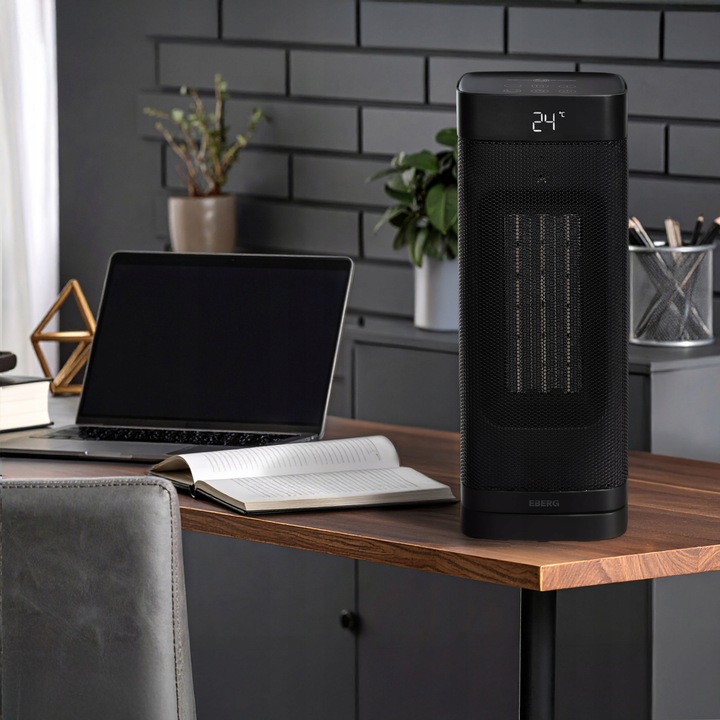 Termowentylator Farelka EBERG NOX Grzejnik elektryczny kolumnowy 2000W