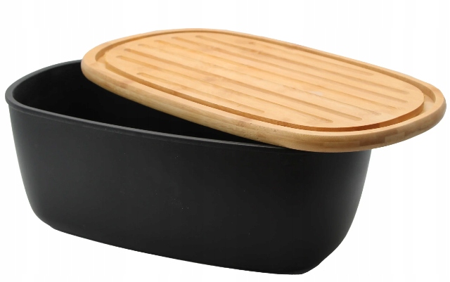 CHLEBAK NA CHLEB PIECZYWO POJEMNIK + DESKA BAMBUSOWA DO KROJENIA