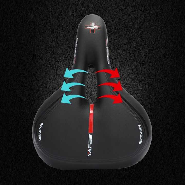 MIĘKKIE SIODEŁKO ROWEROWE RECOVERY ZONE LAMPKA LED