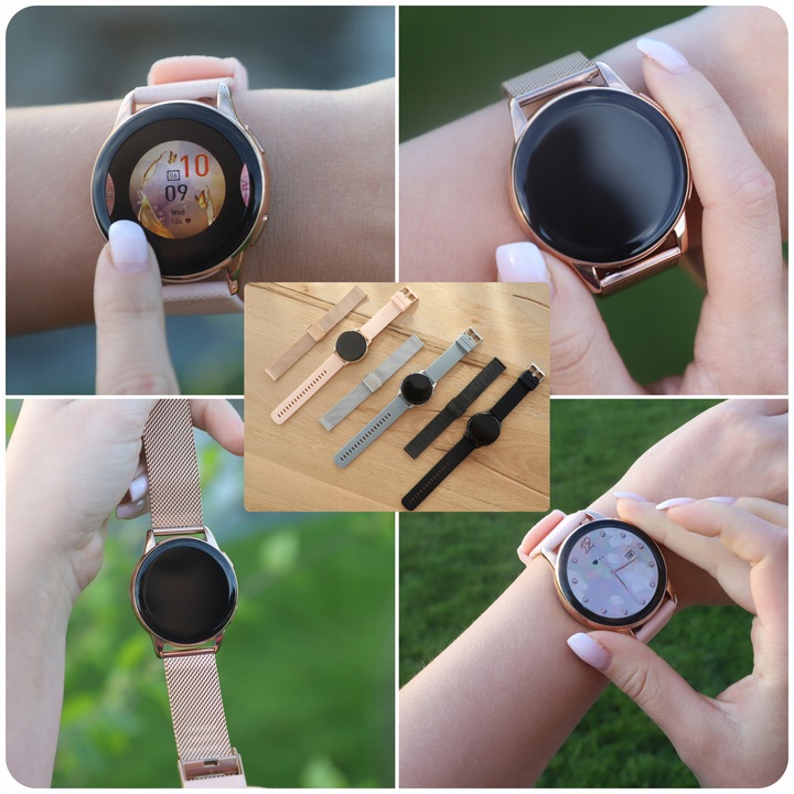 SMARTWATCH ZEGAREK DAMSKI MENU PL 300mAh AMOLED 2 PASKI BT 5.2 ROZMOWY SMS
