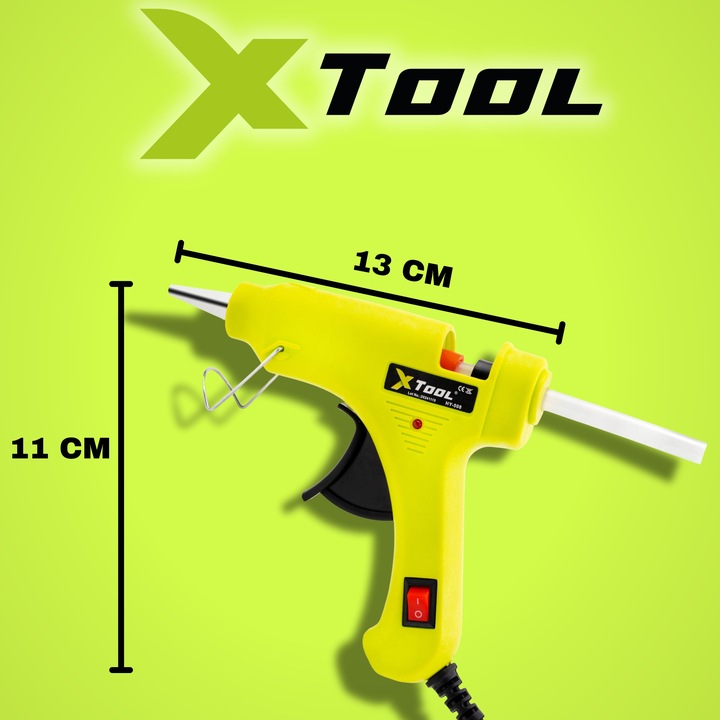 PISTOLET DO KLEJU NA GORĄCO DO KLEJENIA KLEJARKA KLEJ 20x WKŁADY 7mm