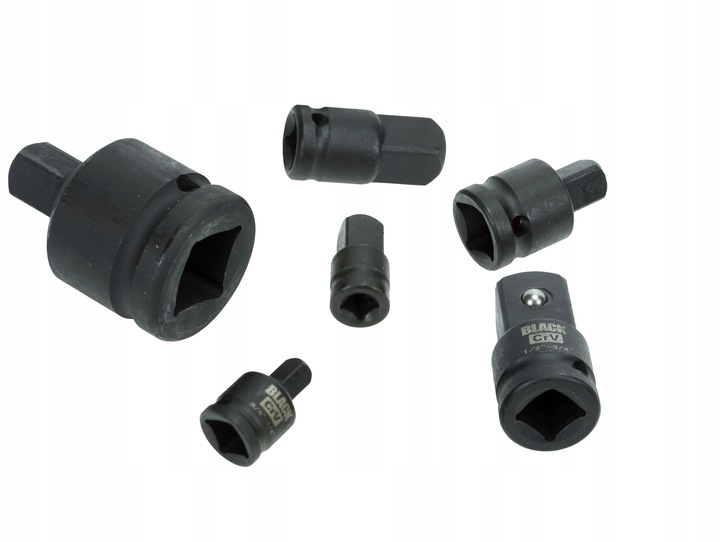 REDUKCJE ADAPTERY REDUKCYJNE 1/2 1/4 3/8 3/4 8szt BLACK