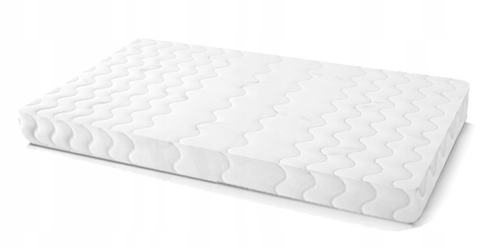 Materac Piankowy 90x200x10cm Dwustronny z Pokrowcem Antyalergiczny