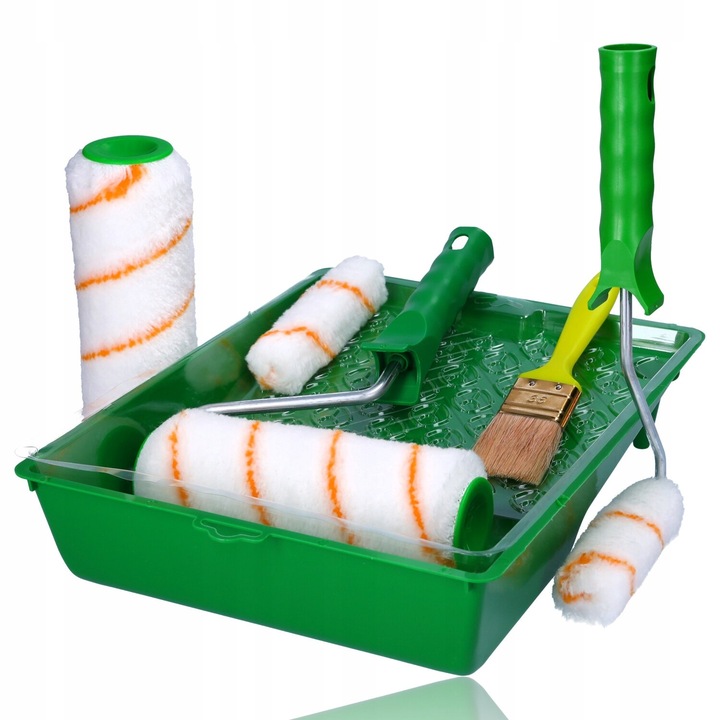 ZESTAW MALARSKI WAŁEK PĘDZEL KUWETA ŚCIANY SUFITY