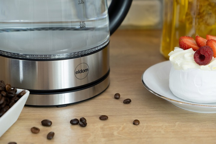 CZAJNIK ELEKTRYCZNY SZKLANY MOCNY 2200W PODŚWIETLANY BEZPRZEWODOWY 1,7 L.