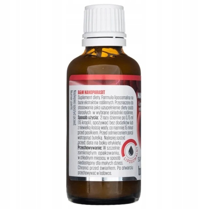 NANOPARASIT Botamed Liposomalna Formuła na Pasożyty Krople + Pipetka 50ml