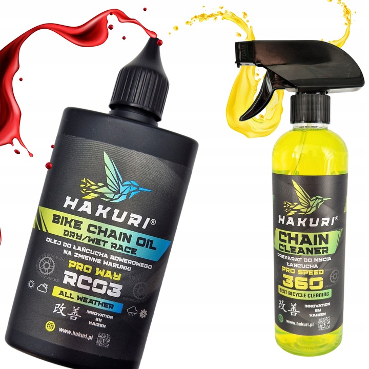 SMAR do ŁAŃCUCHA rowerowego ZESTAW warunki SUCHE MOKRE ZMIENNE + 4 Szczotki