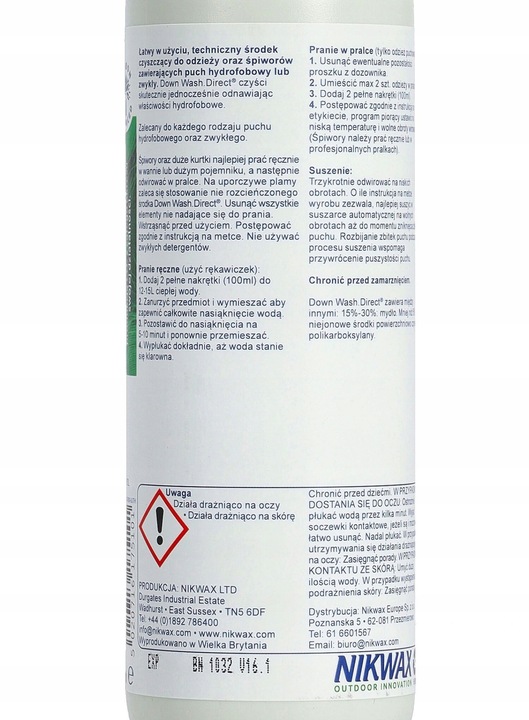 Środek do prania Nikwax Down Wash Direct 300 ml