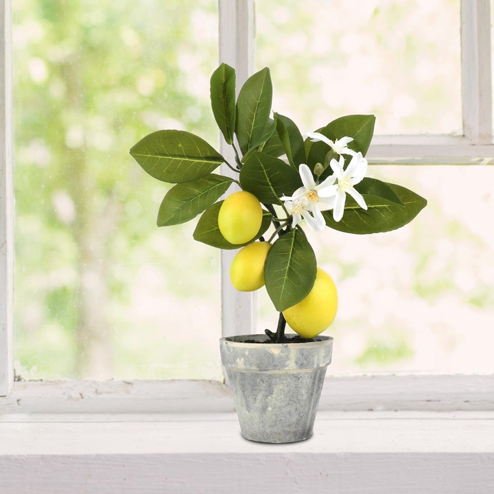 Sztuczne drzewko bonsai cytrynowe do dekoracji wnętrz i imprez