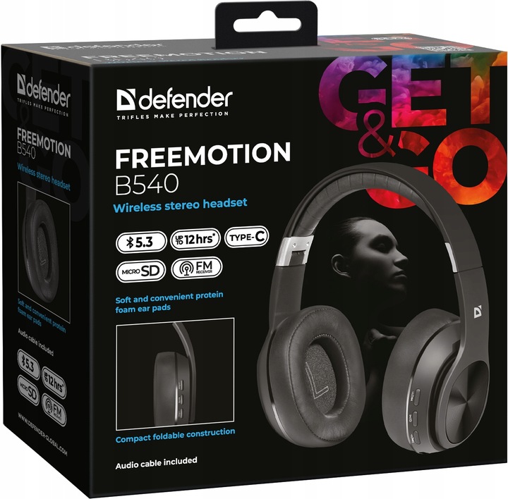 Słuchawki Bezprzewodowe Nauszne Mikrofon Radio MP3 Bluetooth 5.3