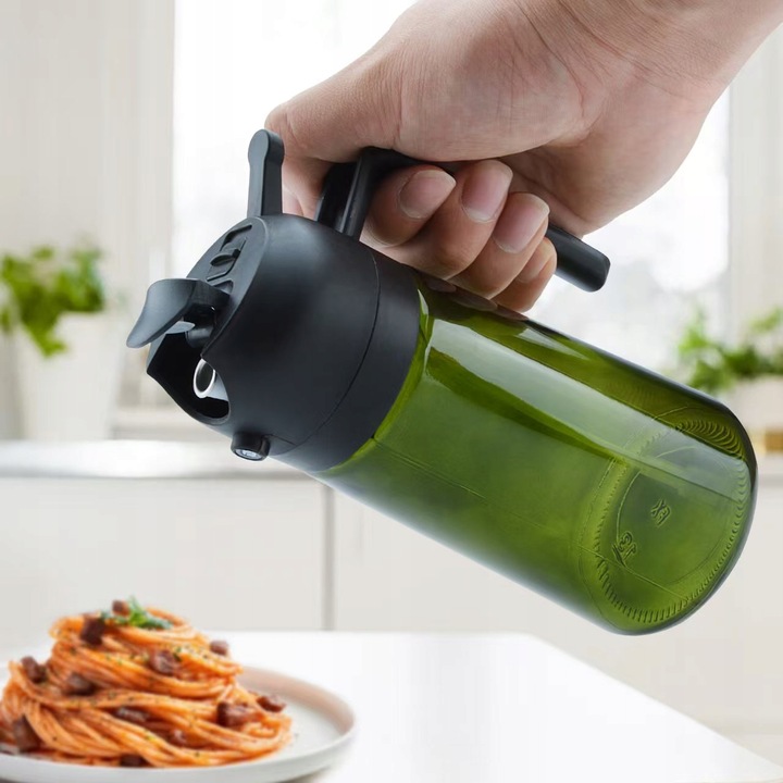 DOZOWNIK DO OLIWY OCTU OLEJU SPRYSKIWACZ NALEWAK TEKAN 470ML SZKLANY