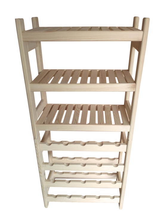 Regał sosnowy modułowy 3 półki 60x44x25 cm