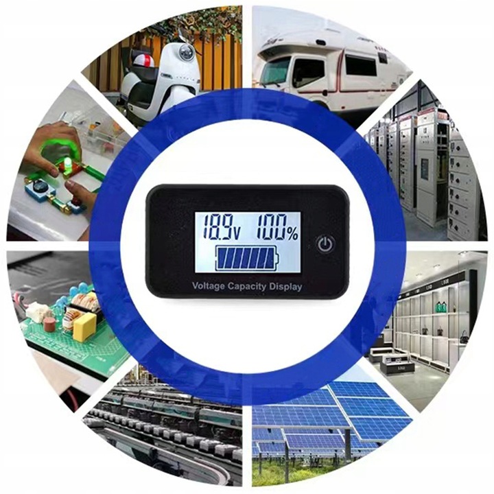 Wskaźnik naładowania akumulatora baterii Pb Li-Ion test 12/24/36/48/60/72 V