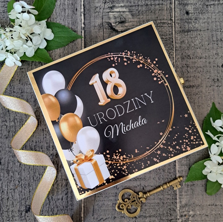 Pudełko na pieniądze, SUPER PREZENT na 18 urodziny
