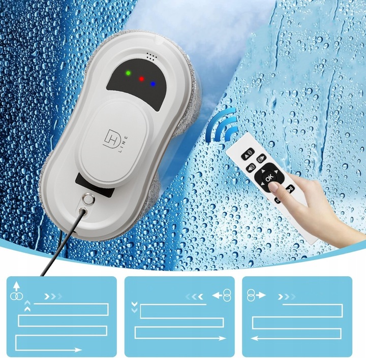 INTELIGENTNY ROBOT DO MYCIA SZYB OKIEN LUSTER AUTOMATYCZNA MYJKA