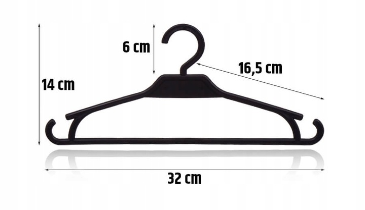 WIESZAKI DZIECIĘCE KOLOROWE NA UBRANIA ODZIEŻ UBRANIOWE DLA DZIECI 50