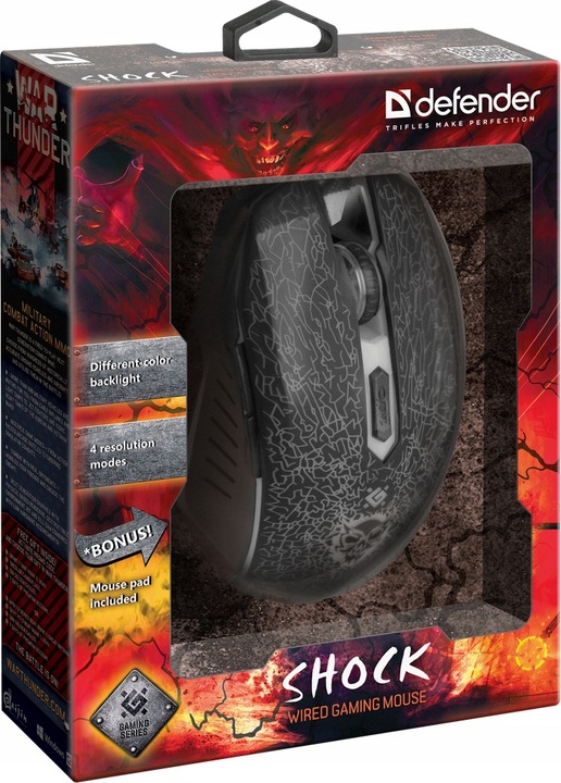 Myszka Gamingowa Programowalna Mysz Dla Graczy LED + Kod Promo WarThunder