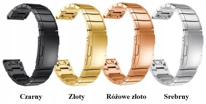 PASEK OPASKA BRANSOLETA QUICKFIT DO GARMIN FENIX 3 5X 6X PRO 7X | JAKOŚĆ