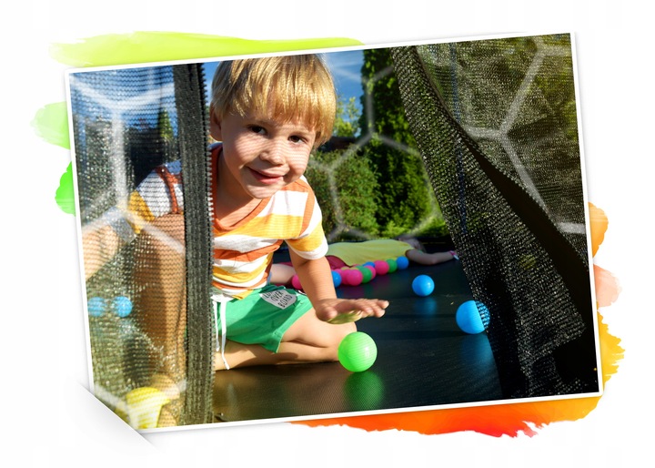TRAMPOLINA OGRODOWA DLA DZIECI 252cm 8ft PREMIUM