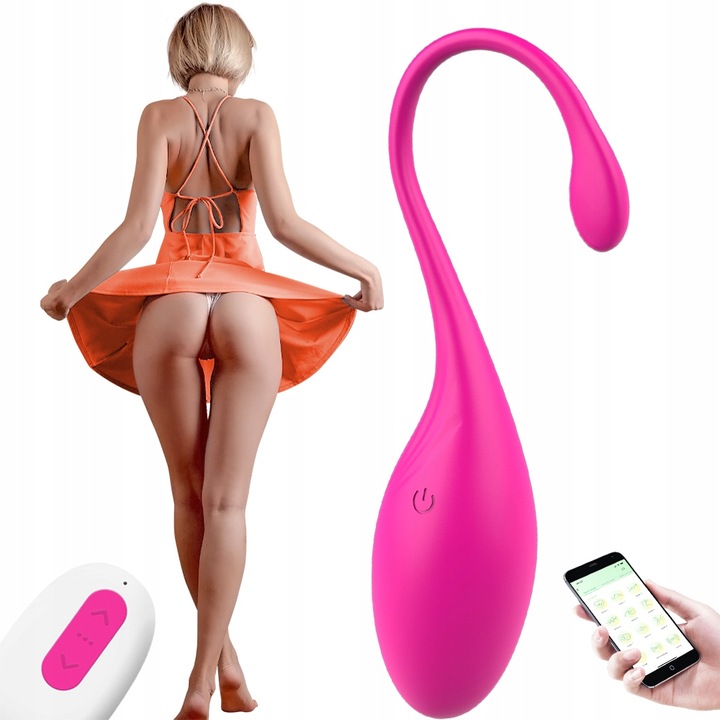 WIBRUJĄCE JAJKO STYMULUJĄCE STEROWANE APLIKACJĄ