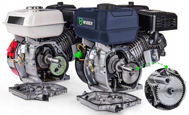 SILNIK SPALINOWY BENZYNOWY ZAGĘSZCZARKI GLEBOGRYZARKI 7KM 19MM OHV + OLEJ