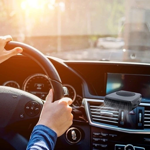 WENTYLATOR SAMOCHODOWY 12V PRZENOŚNY PODGRZEWACZ SAMOCHODOWY NA SZYBE 200W