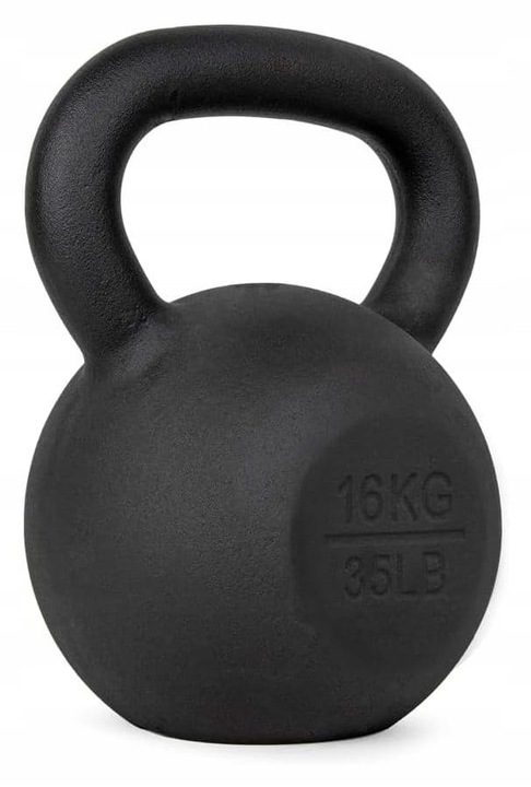 Kettlebell 16kg kettle żeliwny odważnik hantel kula do ćwiczeń CROSSFIT
