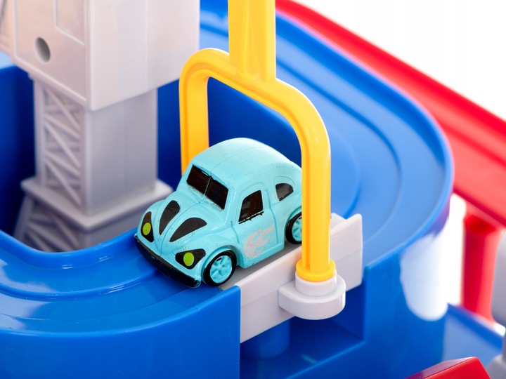 Tor przeszkód interaktywny samochodowy wyścigi parking 4 pojazdy auto autob