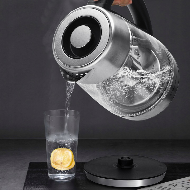 Czajnik Elektryczny Szklany z Regulacja Temperatury 1,7L 2200 W