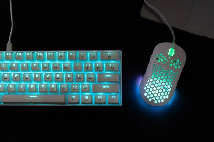 Mysz przewodowa gamingowa SAVIO HEX-R ARGB Optyczna 12000 DPI 1,8m USB