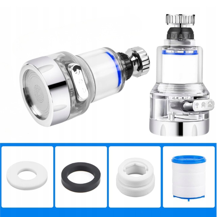 Filtr Do Wody Na Kran Obrotowy Usuwa Zanieczyszczenia i Metale + 10