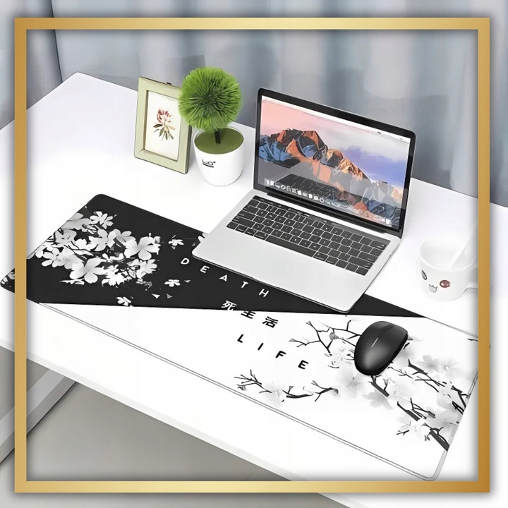 PODKŁADKA POD MYSZ MYSZKĘ I KLAWIATURĘ DUŻA GAMINGOWA 90X40CM NA BIURKO XXL