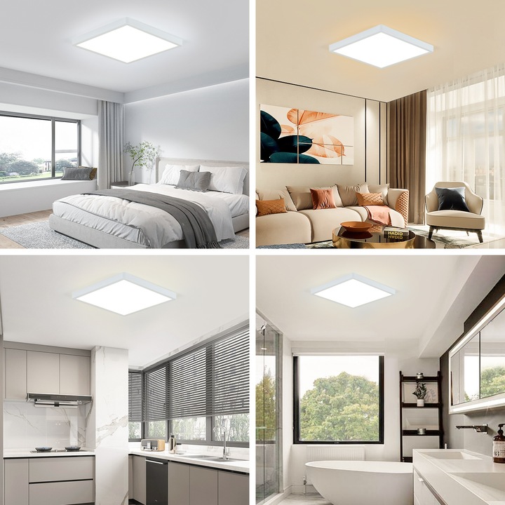 Lampa LED Panel Natynkowy Do Garażu Warsztatu 60cm 48W 4300lm 4000K