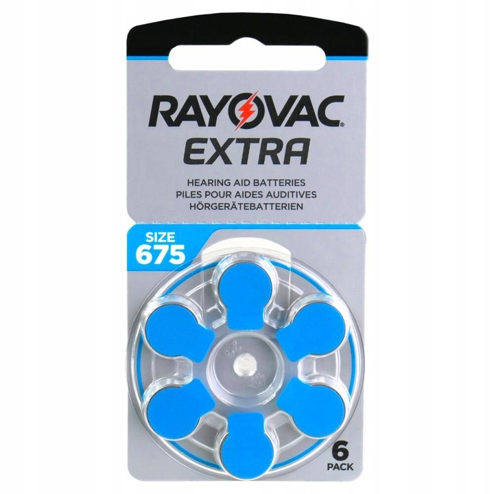 RAYOVAC EXTRA 675 / PR44 - wydajne baterie do aparatów słuchowych - 60