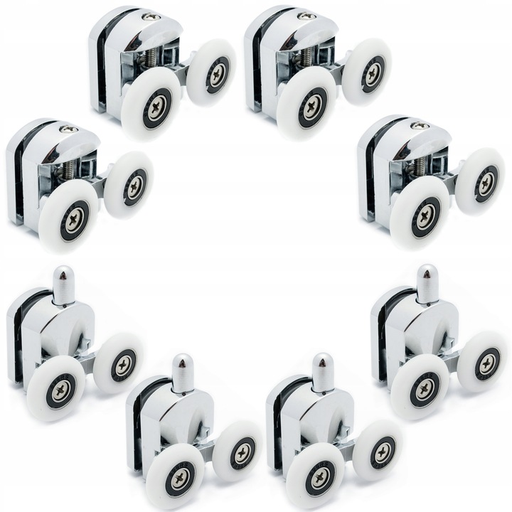 Komplet 8szt rolek do kabin prysznicowych 25mm