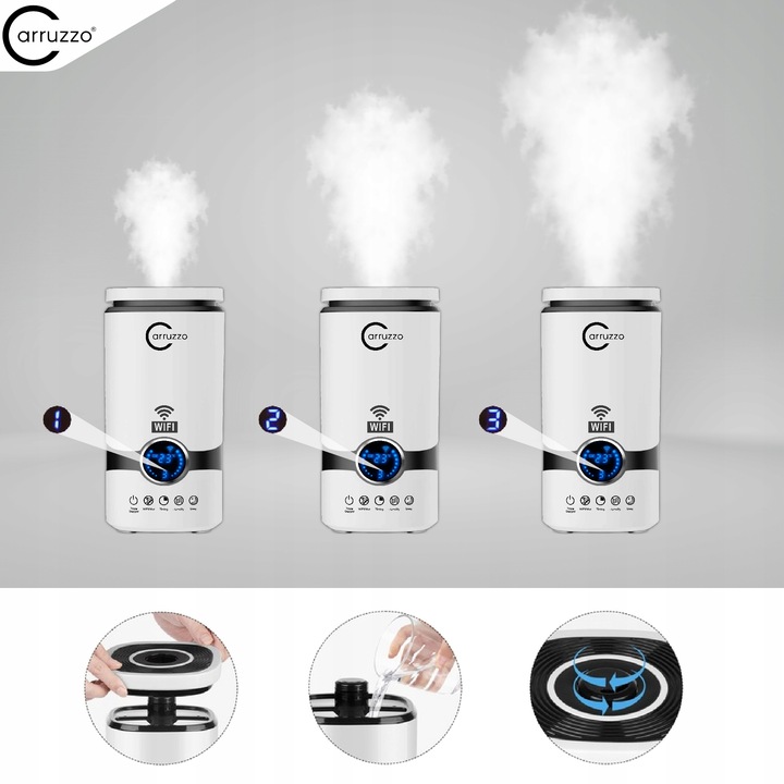 Nawilżacz powietrza SMART HOME WIFI automatyczny AROMATERAPIA OLEJKI