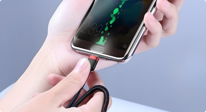 BASEUS MOCNY KABEL USB-C SZYBKIE ŁADOWANIE TYP-C TYPE-C PD 60W QC 3.0 1M