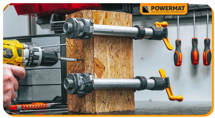 4x ŚCISK STOLARSKI RUROWY ZACISK BEZKOŃCOWY 3/4" METALOWY ZESTAW 4