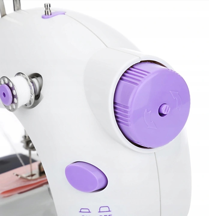 Mini maszyna do szycia dla dzieci nić igła akcesoria + stolik pedał