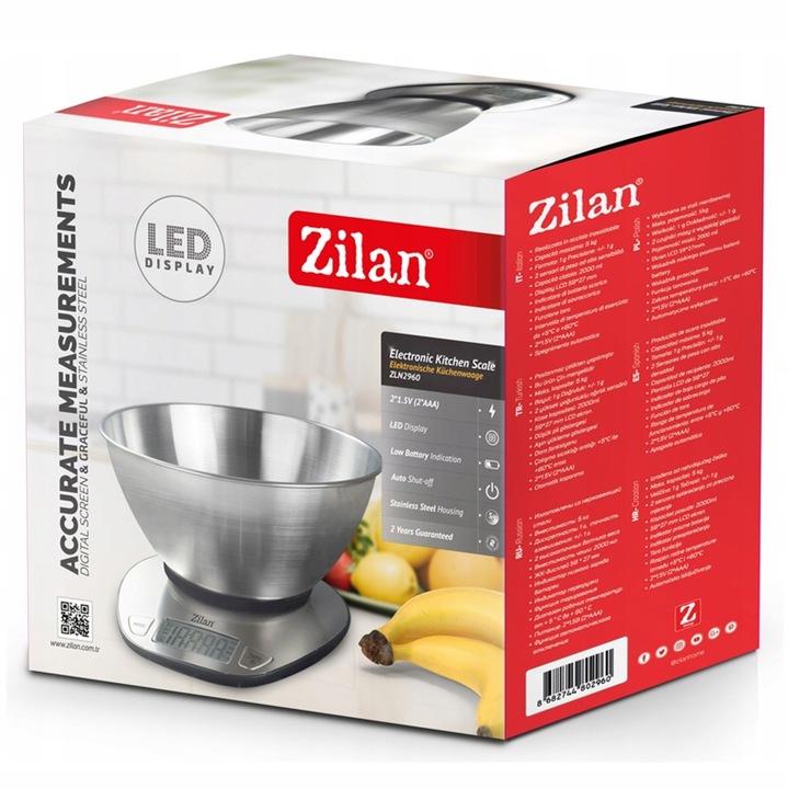 ELEKTRONICZNA PREZYZYJNA WAGA KUCHENNA 5KG MISA 2L