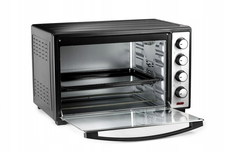 PIEKARNIK ELEKTRYCZNY 48L TERMOOBIEG ROŻNO GRILL WOLNOSTOJĄCY MINI