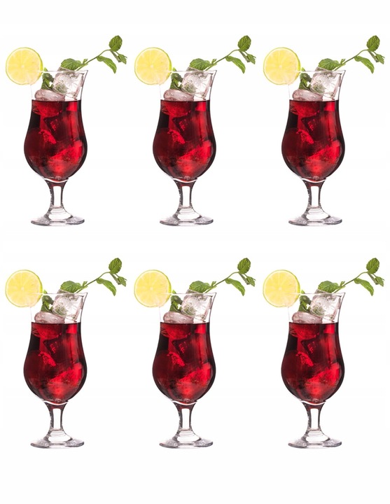 LAV FIESTA Zestaw Kieliszki Komplet 6 Szt. Koktajl Pokale Do Piwa 460 ml