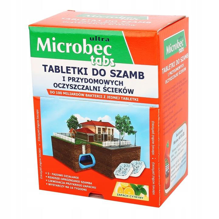 MICROBEC TABLETKI DO SZAMB I OCZYSZCZALNI ŚCIEKÓW
