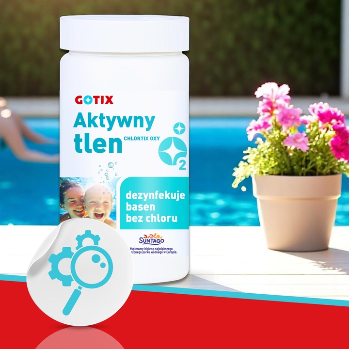 Aktywny Tlen do Basenu Jacuzzi SPA Chemia Basenowa bez Chloru Tabletki