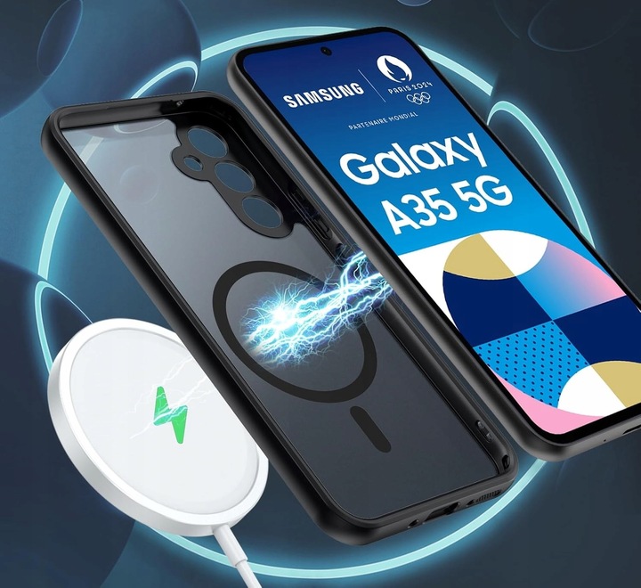 Etui do SAMSUNG A35 5G do MagSafe MATT CASE OCHRONA APARATU +SZKŁO