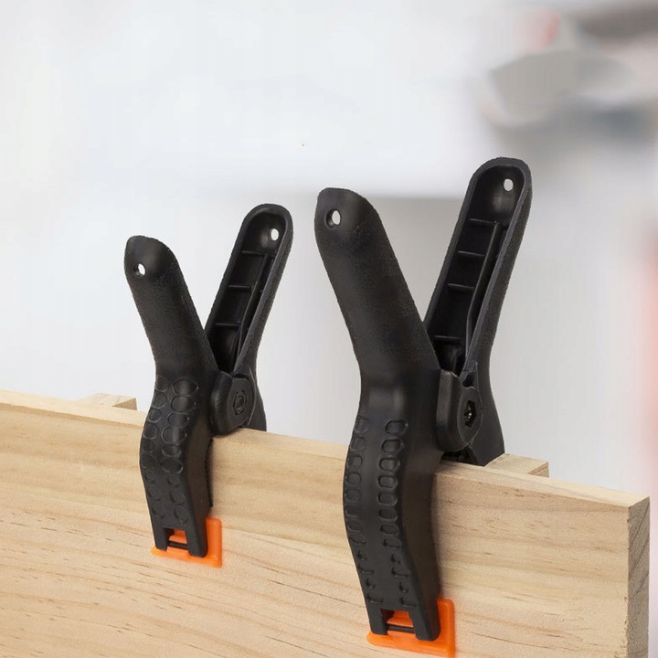 ZESTAW 8 SZT KLIPSÓW MODELARSKICH ŚCISK SPRĘŻYNOWY STOLARSKI KLAMRA