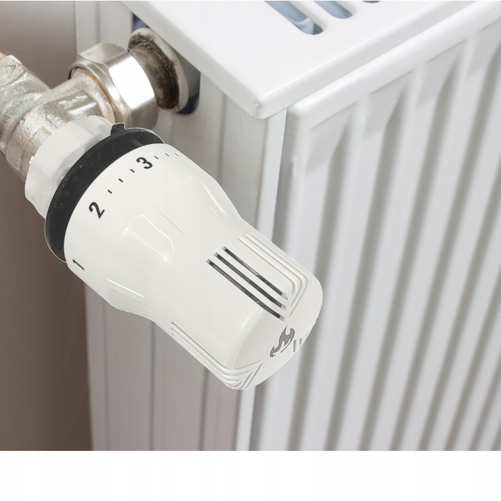 GŁOWICA TERMOSTATYCZNA TERMOSTAT GRZEJNIKA POKRĘTŁO REGULATOR TEMPERATURY