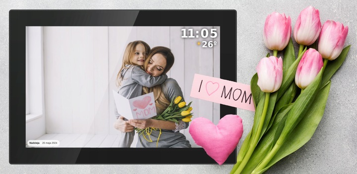 Cyfrowa ramka Kruger&Matz na zdjęcia FRAMEO Wi-Fi 10,1" wysoka jakość panel