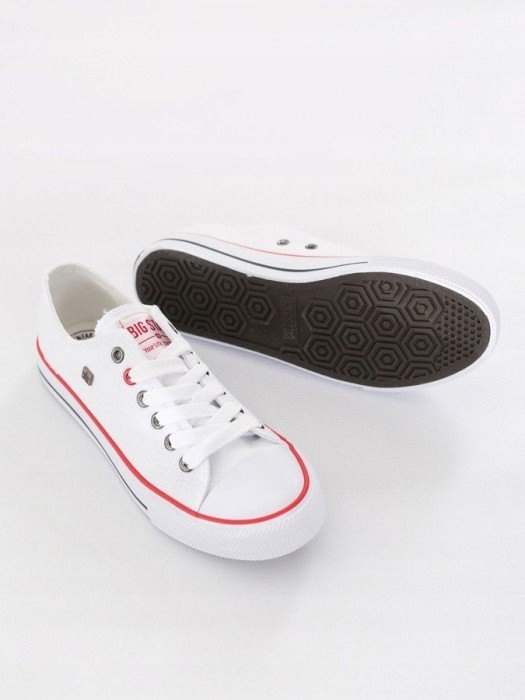 BIG STAR BIAŁE DAMSKIE TRAMPKI T274022 NISKIE 40